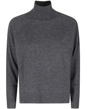 Weekend by Maxmara Truien & Vesten ,Grijs ,Antracietkleurige Coltrui