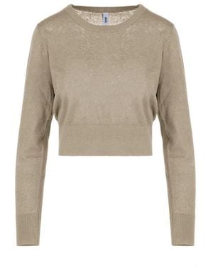Bomboogie Round-Neck Knitwear - Natural