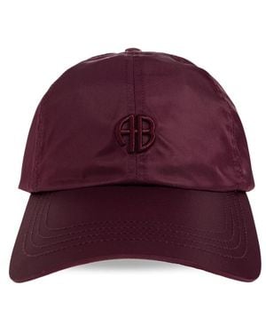 Anine Bing Accessoires ,Rood ,Katoen Jeremy Baseball Cap - Paars