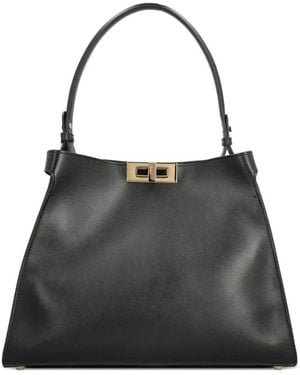 Fendi Tassen ,Zwart ,Leer Way Handtas