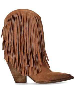 Elena Iachi Cowboy Boots - Brown