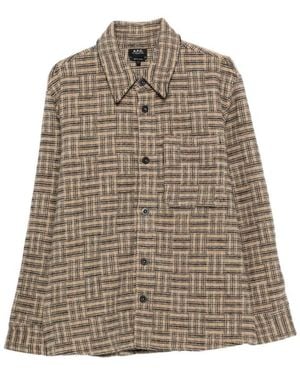 A.P.C. Casual Shirts - Marrón