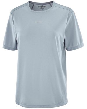 Salomon Shkout Core Ss Tee - Blau