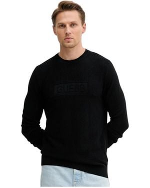 Guess Round-Neck Knitwear - Negro
