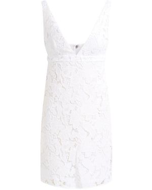 Michael Kors Kleedjes ,Wit ,Polyester Corded Floral Lace Mini Dress
