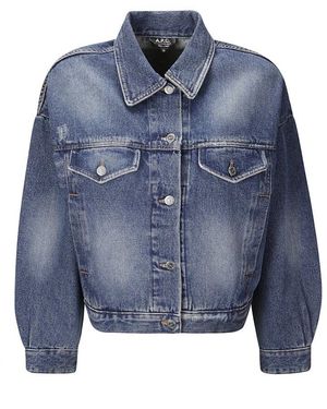 A.P.C. Denim Jackets - Blue