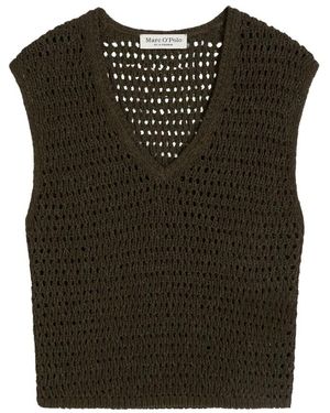 Marc O' Polo Netzpullunder Slim Fit - Grün