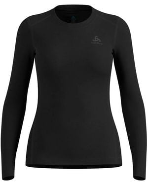 Odlo Merino 200 Crew Neck Top - Schwarz