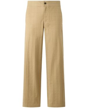Burberry Straight Trousers - Natural
