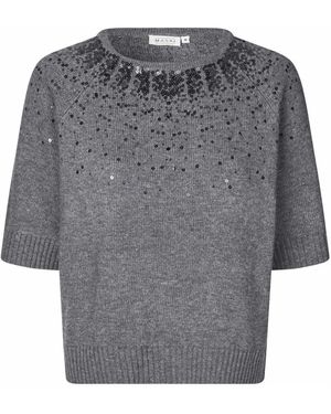 Masai Rundhals-Strickware - Grau