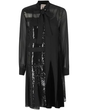 Semicouture Shirt Dresses - Black