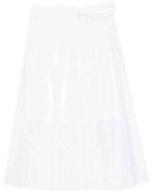 MSGM Midi Skirts - Blanc