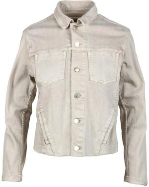 L'Agence Denimjacke mit knopfverschluss - Grau