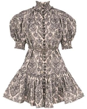 Zimmermann Short Dresses - Metallic