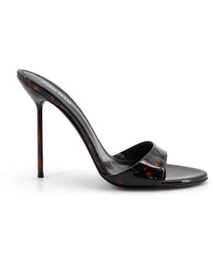 Paris Texas Heeled Mule - Zwart