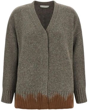 Tela Truien & Vesten ,Bruin ,Wol Tawan Cardigan - Groen