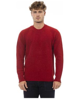 Alpha Studio Round-Neck Knitwear - Rouge