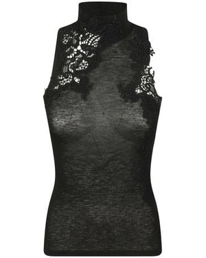 Ermanno Scervino Ärmellose Oberteile - Schwarz