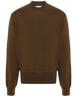 Lemaire Round-Neck Knitwear - Brown