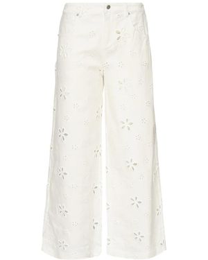 For Love & Lemons Wide Jeans - Blanco