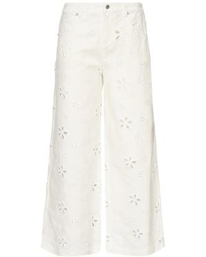 For Love & Lemons Wide Jeans - Blanco
