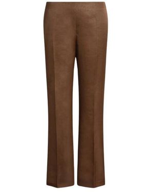 Alberta Ferretti Wide Trousers - Brown