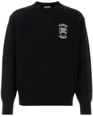 KENZO Round-Neck Knitwear - Nero