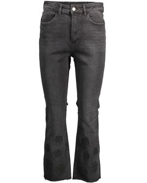 Desigual Jeans in denim ricamato - Grigio