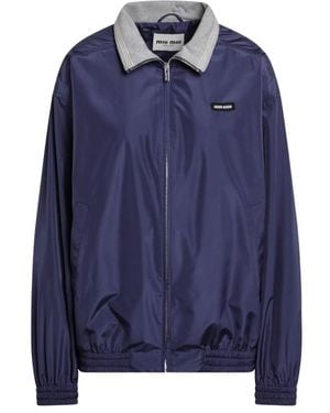 Miu Miu Bomber Jackets - Blue