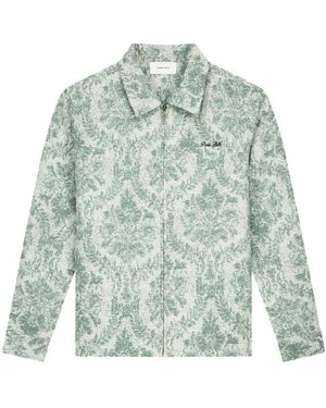 Pure Path Flower Zipped Overshirt - Groen