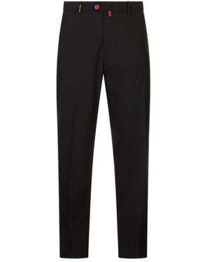 Kiton Slim-Fit Trousers - Black
