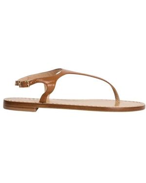 Emanuela Caruso Flat Sandals - Marrón