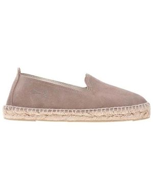 Manebí Schoenen ,Bruin ,Suède Espadrilles Van Suède - Roze