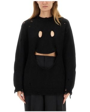 Moschino J09225405 0555 Strickpullover - Schwarz