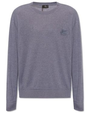 Etro Pullover mit logo - Grau