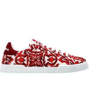 Dolce & Gabbana Portofino Sneakers - Rot