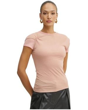 Pinko T-Shirt Met Laagjes - Oranje