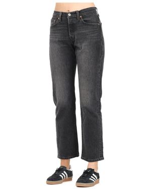 Levi's Cropped Jeans - Grey