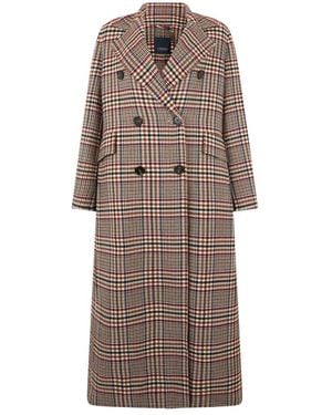 Max Mara Jassen ,Veelkleurig ,Wol Cristina Lange Woljas - Bruin