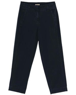 Woolrich Poplin Carrot Pants - Blauw