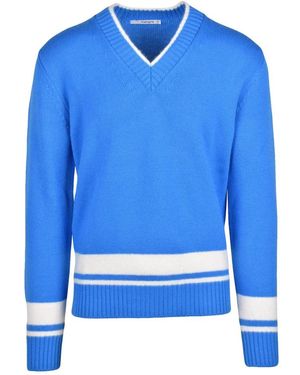 Kangra V-Ausschnitt Pullover - Blau