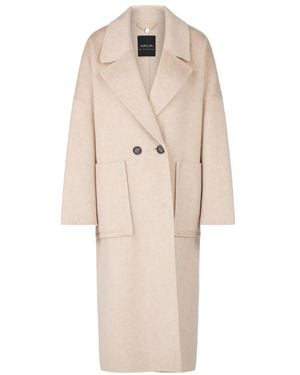 Marc Cain Double-Breasted Coats - Natural