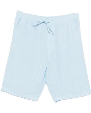 120% Lino Casual Shorts - Blue