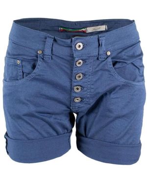 Please Denim Shorts - Blue