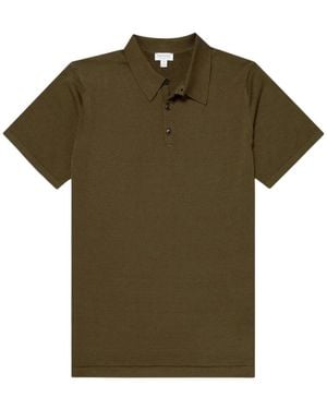 Sunspel Tops ,Bruin ,Polo Shirts - Groen