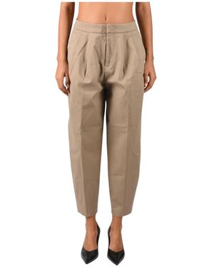 Dondup Broeken ,Katoen Sally Cropped Broek - Naturel