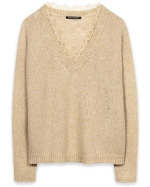 Luisa Cerano V-Neck Knitwear - Neutro