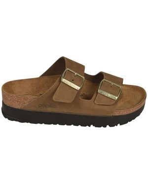 Birkenstock Sliders - Brown