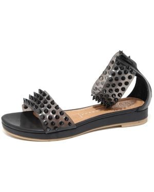 Jeffrey Campbell Sandalen Mit Nieten Und Niedrigem Absatz - Schwarz