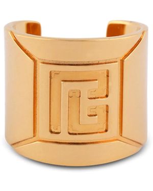 Balmain Accessoires ,Geel ,Buisvormige Ring - Metallic